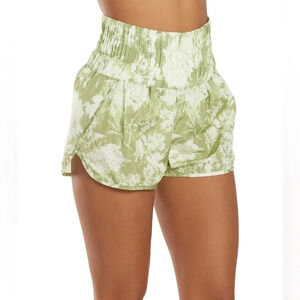 Free People The Way Home Shorts green and white tie dye shorts medium NWT